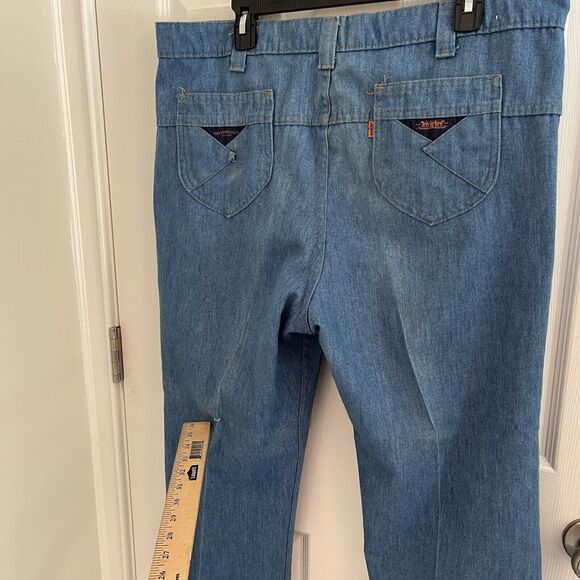 Vintage Levis Jeans Orange Tab Mens Size 38x28 70s 80s Cool Pockets - Picture 8 of 13